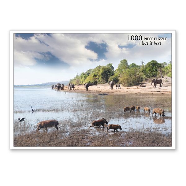 1000 piece Jigsaw Puzzle Ellies and Hogs