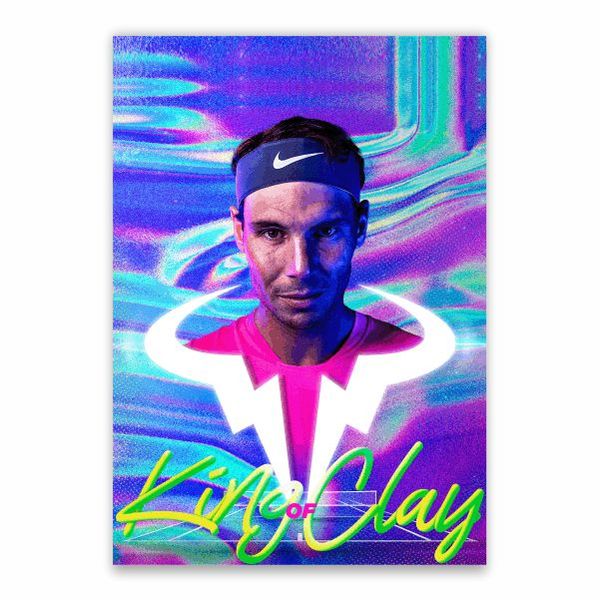 Rafael Nadal King Of Clay Poster - A1