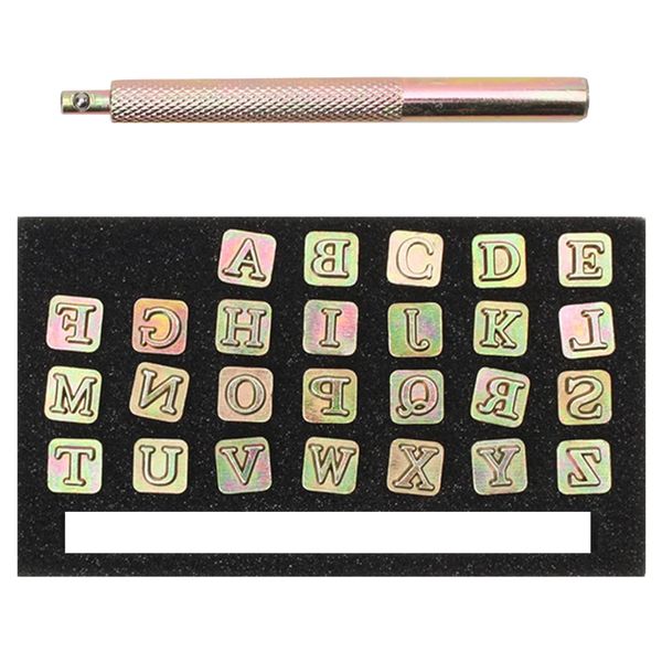 Tool Craft 27 Piece Professional Alphabet Leather Imprinting Stamp Set