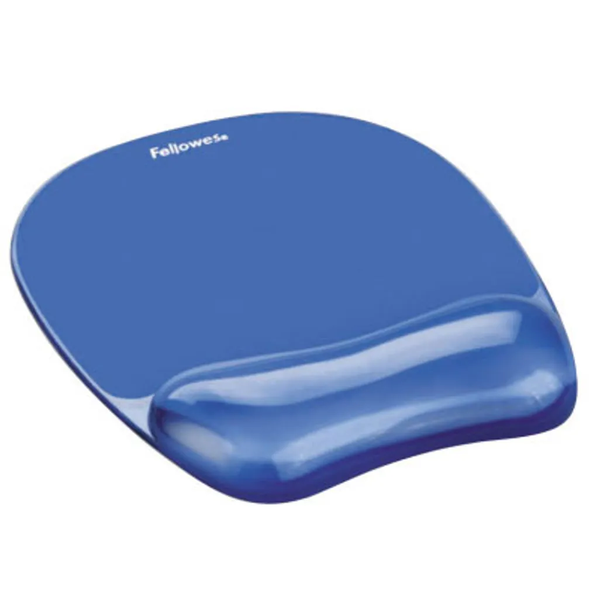 Fellowes- Gel Mouse Pad and Wrist Support - Blue
