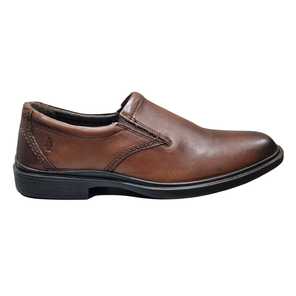 Hush Puppies Victor Plain Toe Slip On - Dark Tan