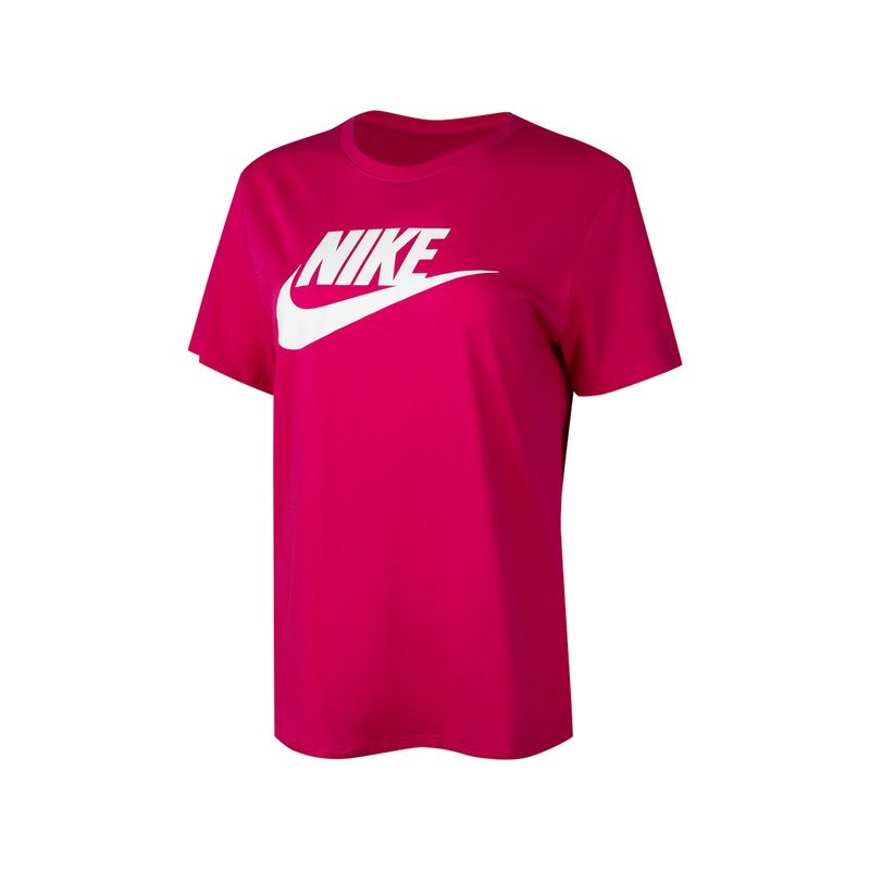 Nike Women's Sportswear Essentials Short Sleeve T-Shirt - Fireberry ...