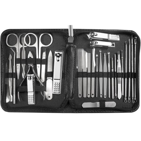 31 Pcs Manicure Pedicure Set Nail Clipper Kit for Travel Home Grooming