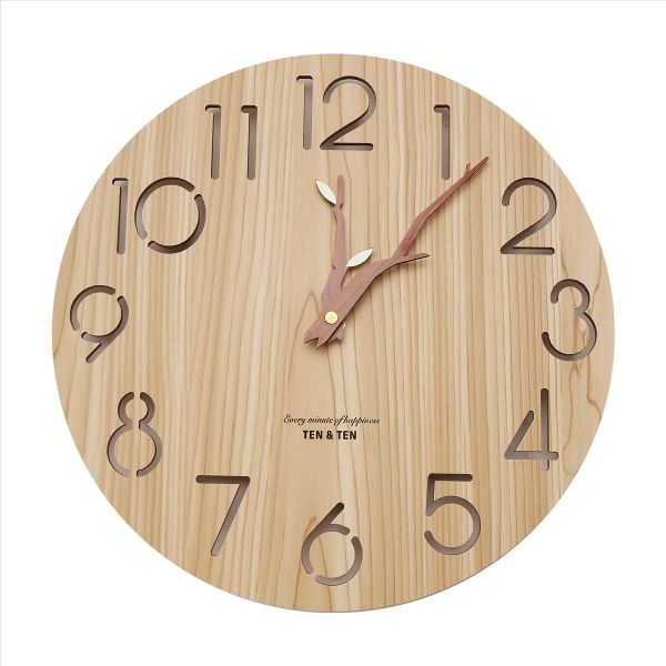 Wooden 3D Wall Clock Art Hollow Clock For Room/ Home Decor 12 Inch