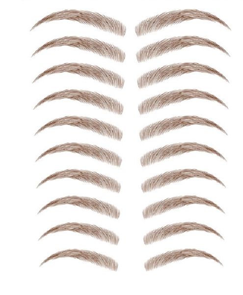 Eyebrow Tattoo Sticker Brown - 009