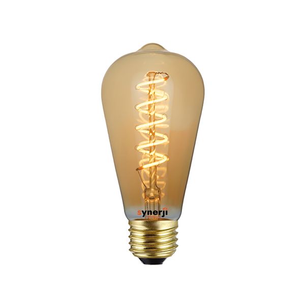 Synerji Decorative Classic Filament Lamp 4W Amber ES