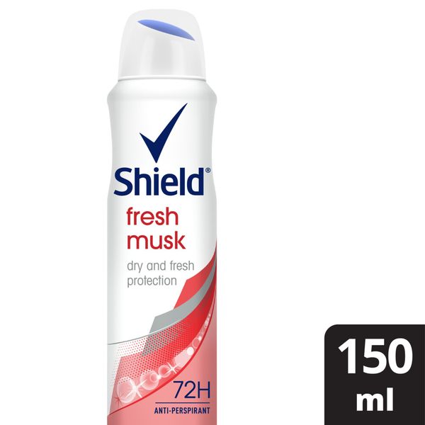 Shield Women Fresh Musk Antiperspirant Deodorant Body Spray 150ml
