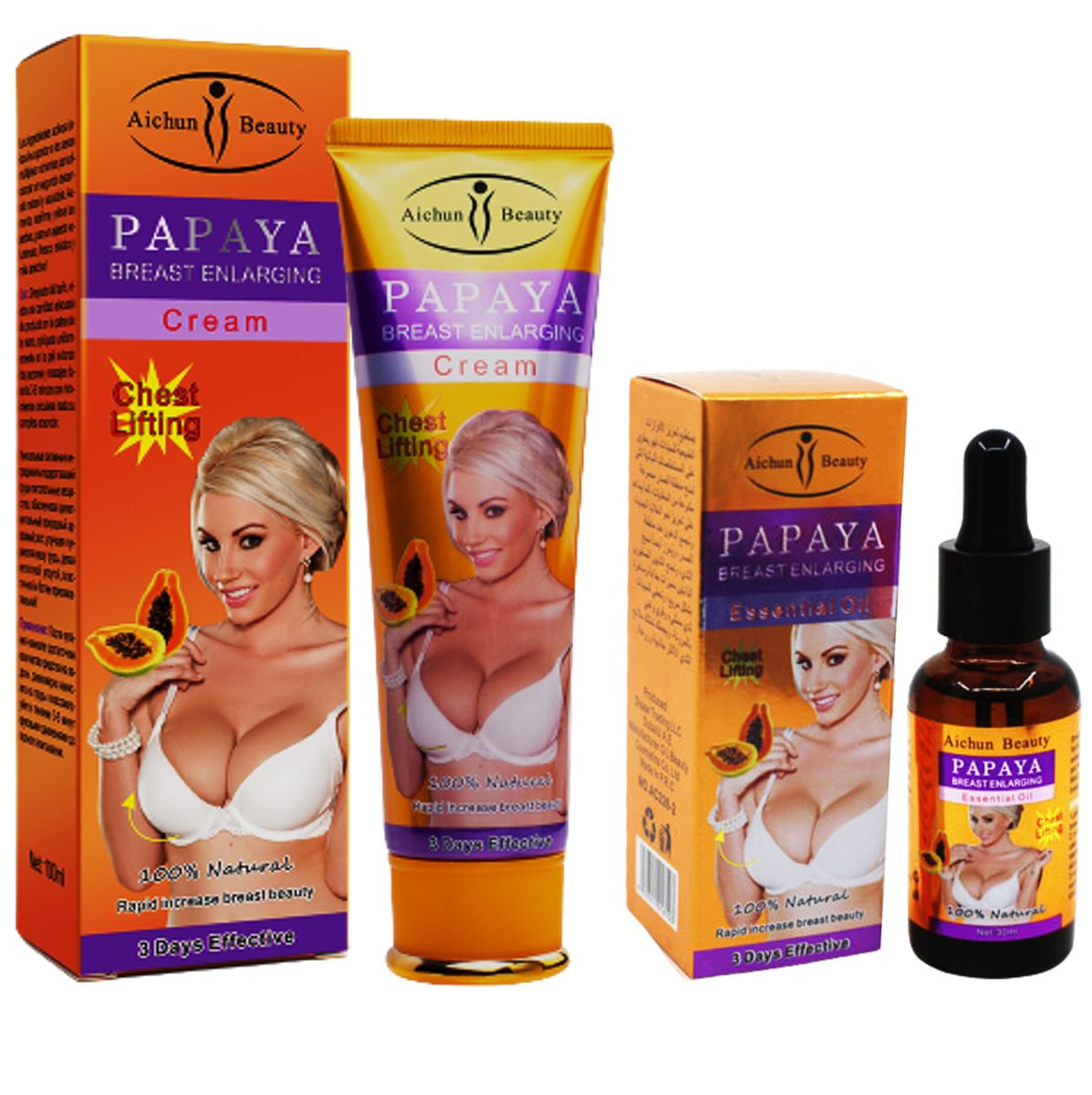 Aichun Beauty Papaya Breast Lift and Firming Kit Shop Today. Get