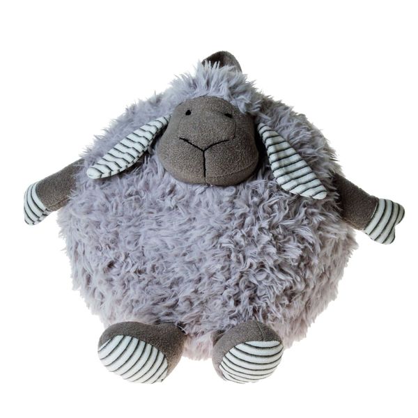 Peluche 33cm Fluffy Round Lamb Plush in Grey 8133G