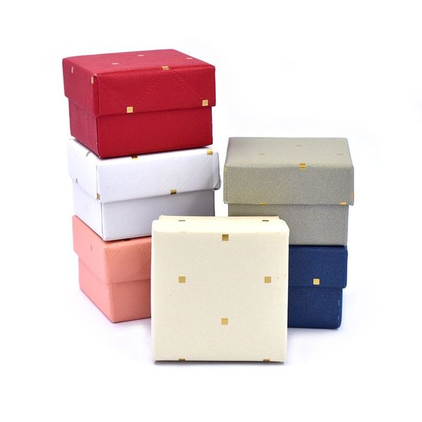 Yax 6 Piece 5x5cm Jewellery Gift Box - Mixed Colours