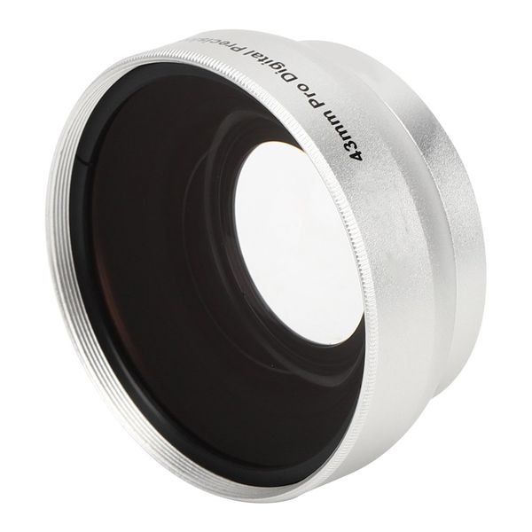 Optical Glass Wide Angle Additional Lens For 43mm Camera