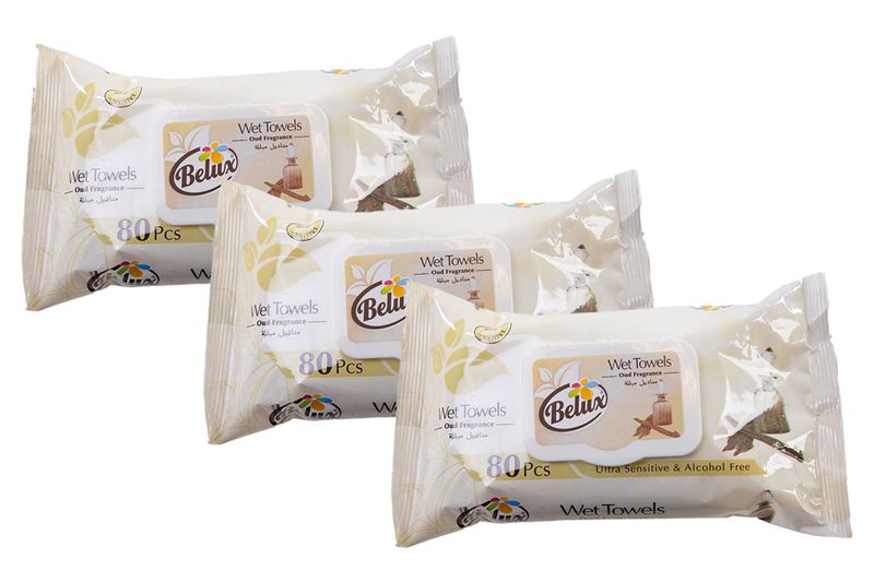 Wet Wipes 80s Oud Belux - 3 Pack