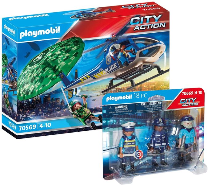 Playmobil Police Helicopter Search Bundle 70569669