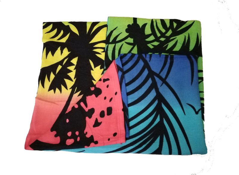Beach Tree Large Multi-color Beach Towel Multipurpose Travel Companion