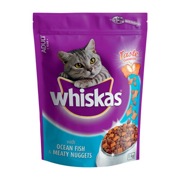Whiskas Cat Food Meaty Nugget 1Kg Ocean Fish