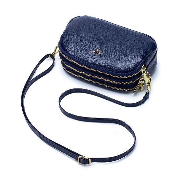 Genuine Leather Crossbody Bag With Strap image