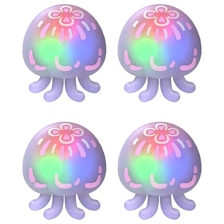 4Pcs Illuminated Jellyfish Thumbstick Grips Cute Joystick Protection Image