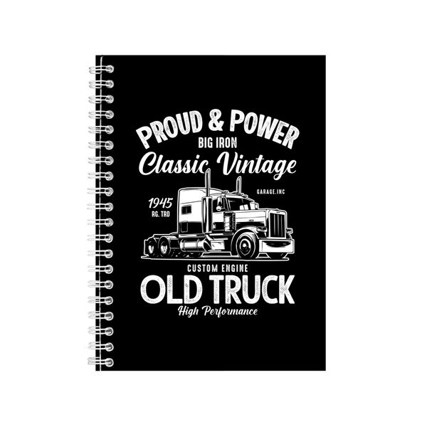 Old Truck Notebook Car Gift Idea A5 notes 125