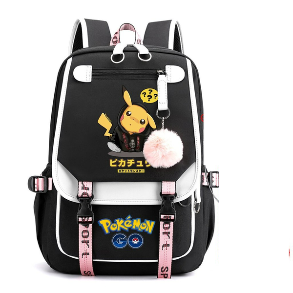 Game Merchandise Cute Cartoon Pokemon Nylon Student Backpack