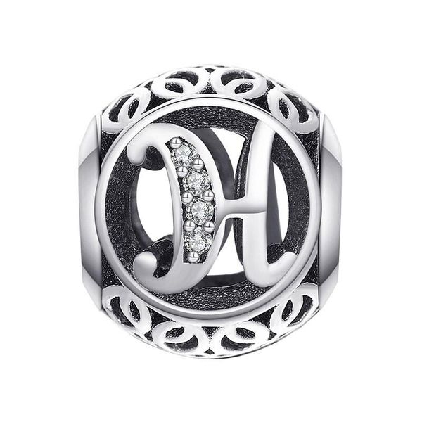 Vintage Letter H Charm