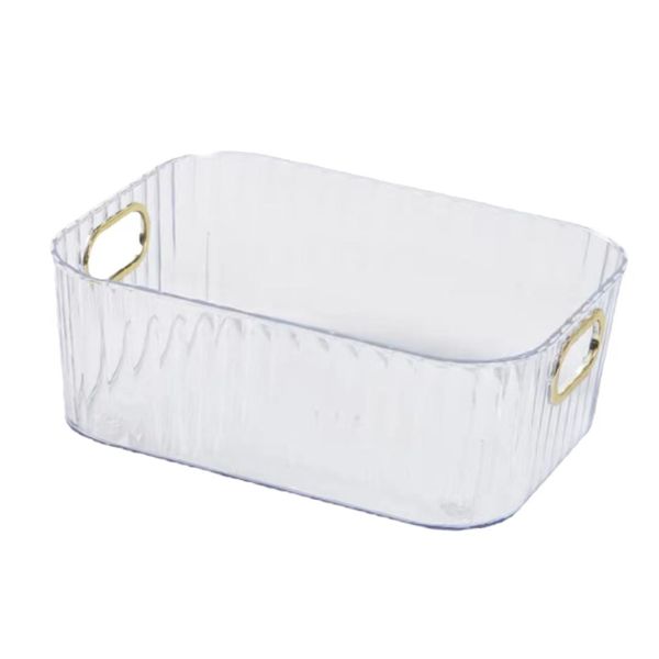 Clear Acrylic Ribbed Storage Organiser