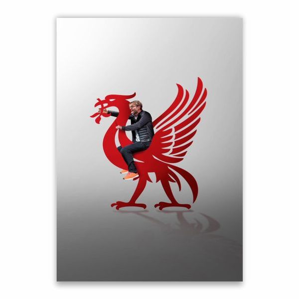 Jurgen Klopp Liver Bird Poster - A1