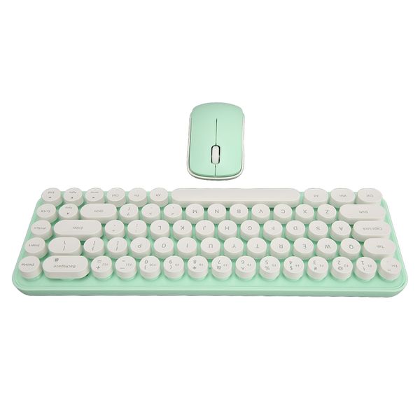 68-Key Wireless Combo (White/Green)