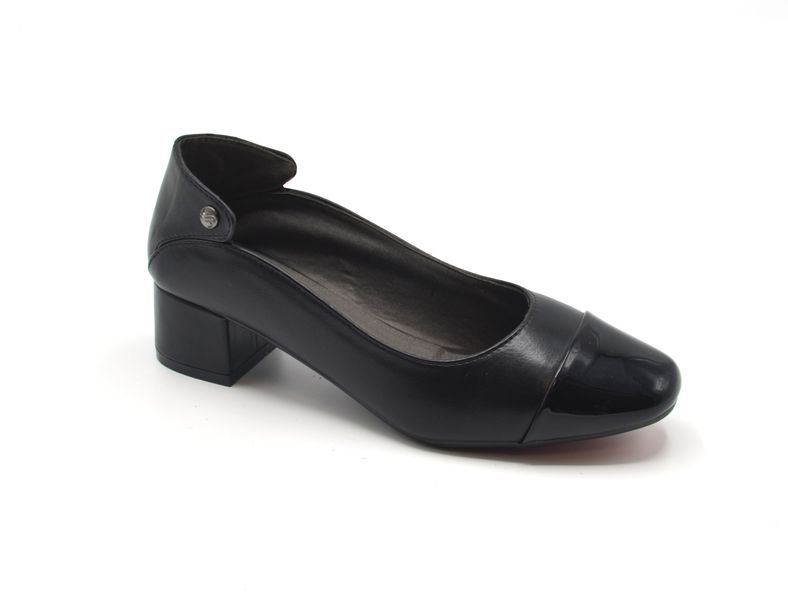 TTP Ladies Block Heel Court Shoe