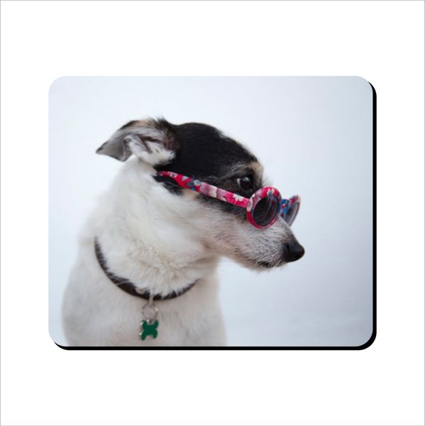Mouse Pad - Dog With Glasses