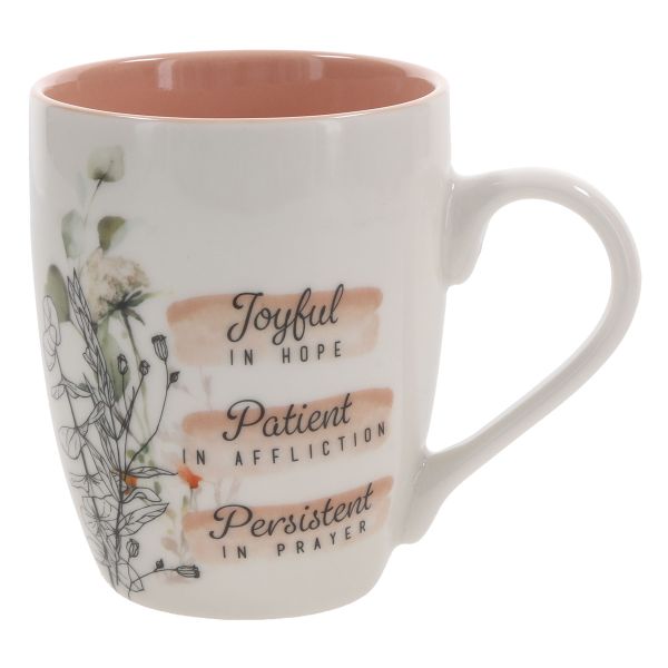 Mug - Joyful in Hope, Patient in Affliction, Persistent in Prayer