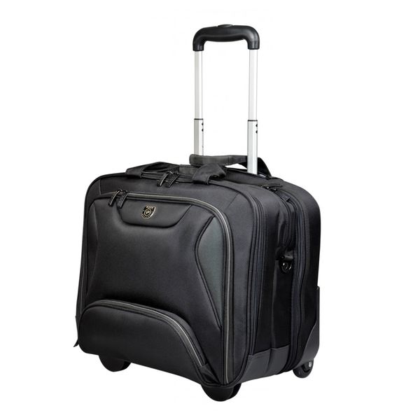 Port Designs Manhattan Trolley Notebook Case 15.6-inch Trolley Case Black