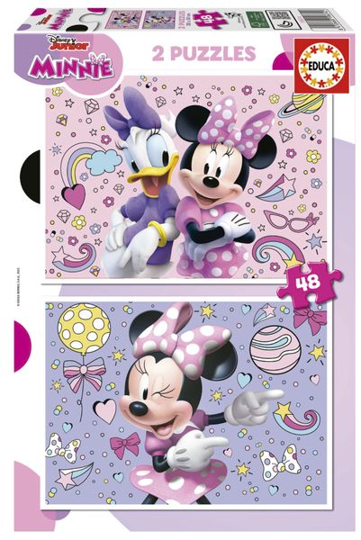 Educa Minnie 2 x48 Piece Cardboard Puzzles