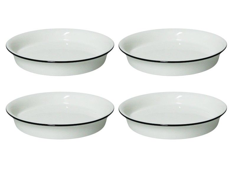 George &amp; Mason Punto Porcelain Deep Plate - Dia:20.8cmxH3.3cm Lrg 4-Piece