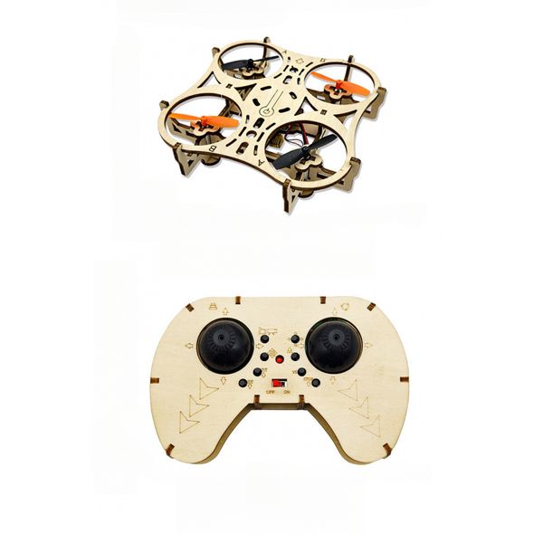 DIY Wooden Drone Kit - STEM Educational Quadcopter Building Set for Kids