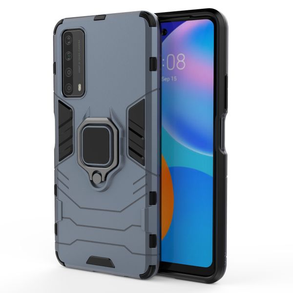 Protective Case with Magnetic Ring Holder for Huawei P Smart (2021)