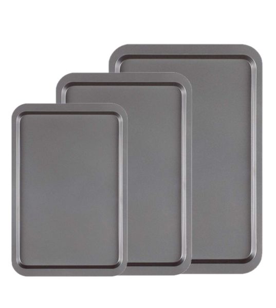 Non Stick Baking Roasting Cooking Oven Trays 3 Piece