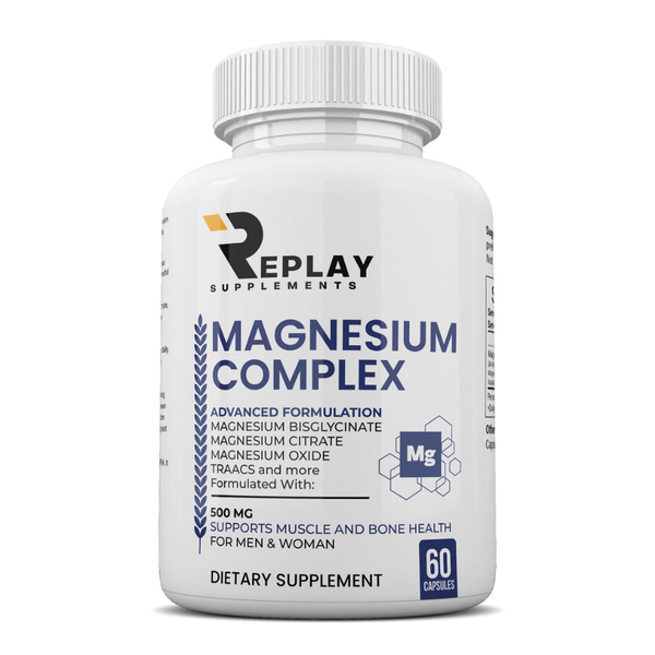 Replay Supplements Magnesium Complex Capsules 500mg