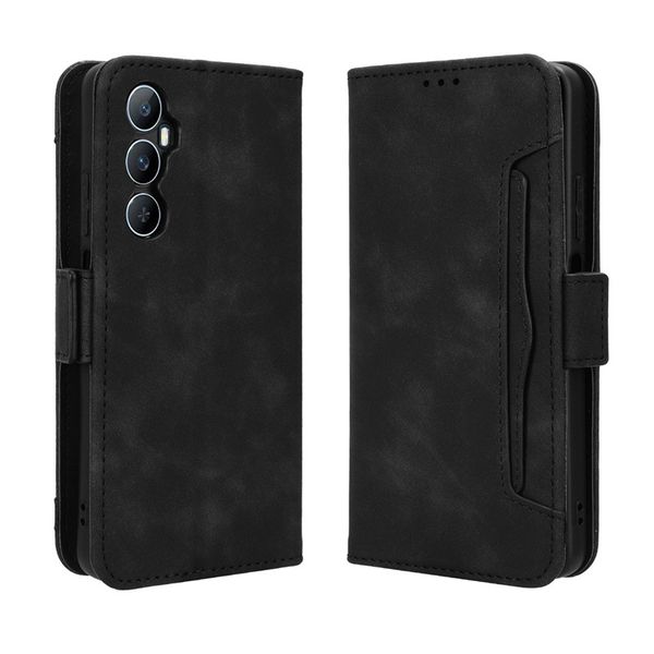 Multi Card Groove Leather Cover Compatible with Redmi Note 12 Pro Plus 5G