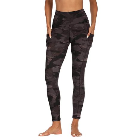 Extra Long Patterned Yoga Leggings For Women With Pockets High