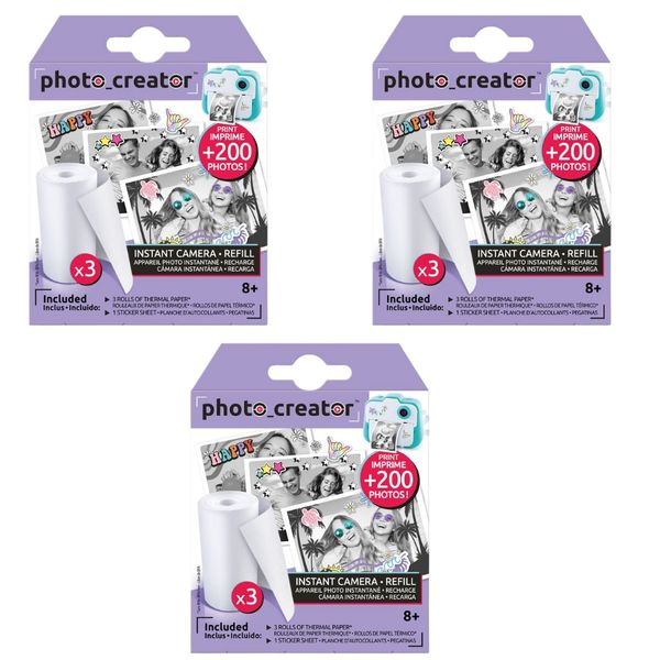 Photo Creator Refill - 3 Rolls - Pack o 3