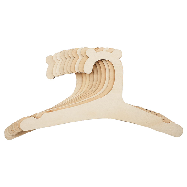 10 Pcs Baby Creative Hanger Rack Baby Wooden Clothes Hanger