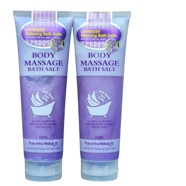Fruit Of The Wokali Lavender Relaxing Bath Salts Combo - (380g X 2)