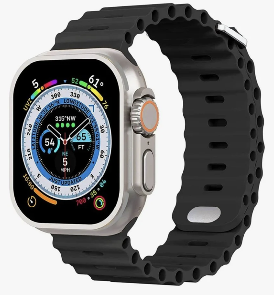 Silicone Sports watch strap compatible with Apple watch