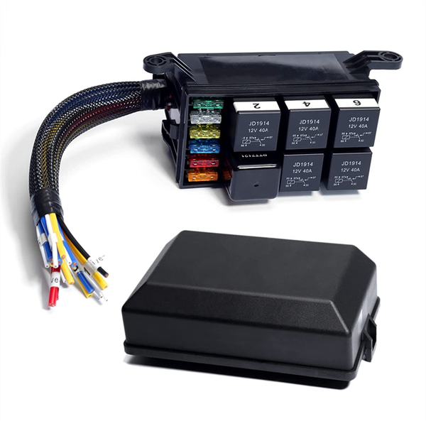12V Relay Fuse Box Prewired Relay Box Automotive