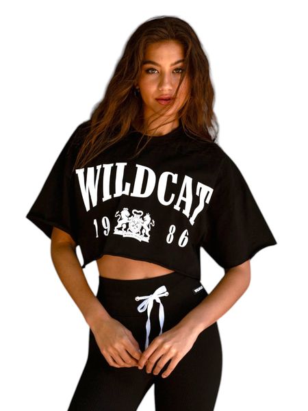 WILDCAT Unfiltered Limited Edition Crop Tee - White