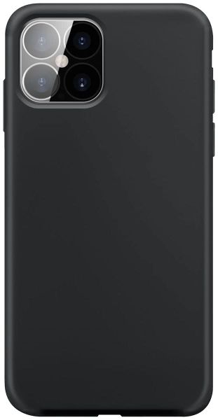 XQISIT Silicone Anti Bacterial Case for iPhone 12/12 Pro - Black