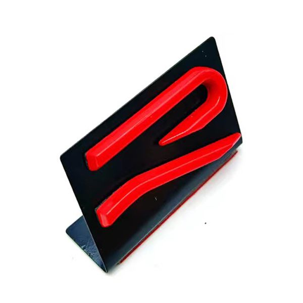 Vw-R21-Fb-S, Volkswagen 2021 Front Grille R Type Badge-Red