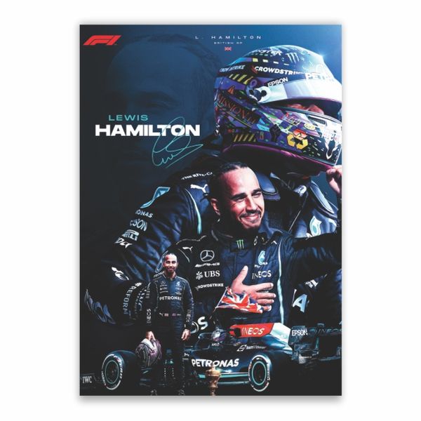 Lewis Hamilton Race Week Celebration - A1 Poster
