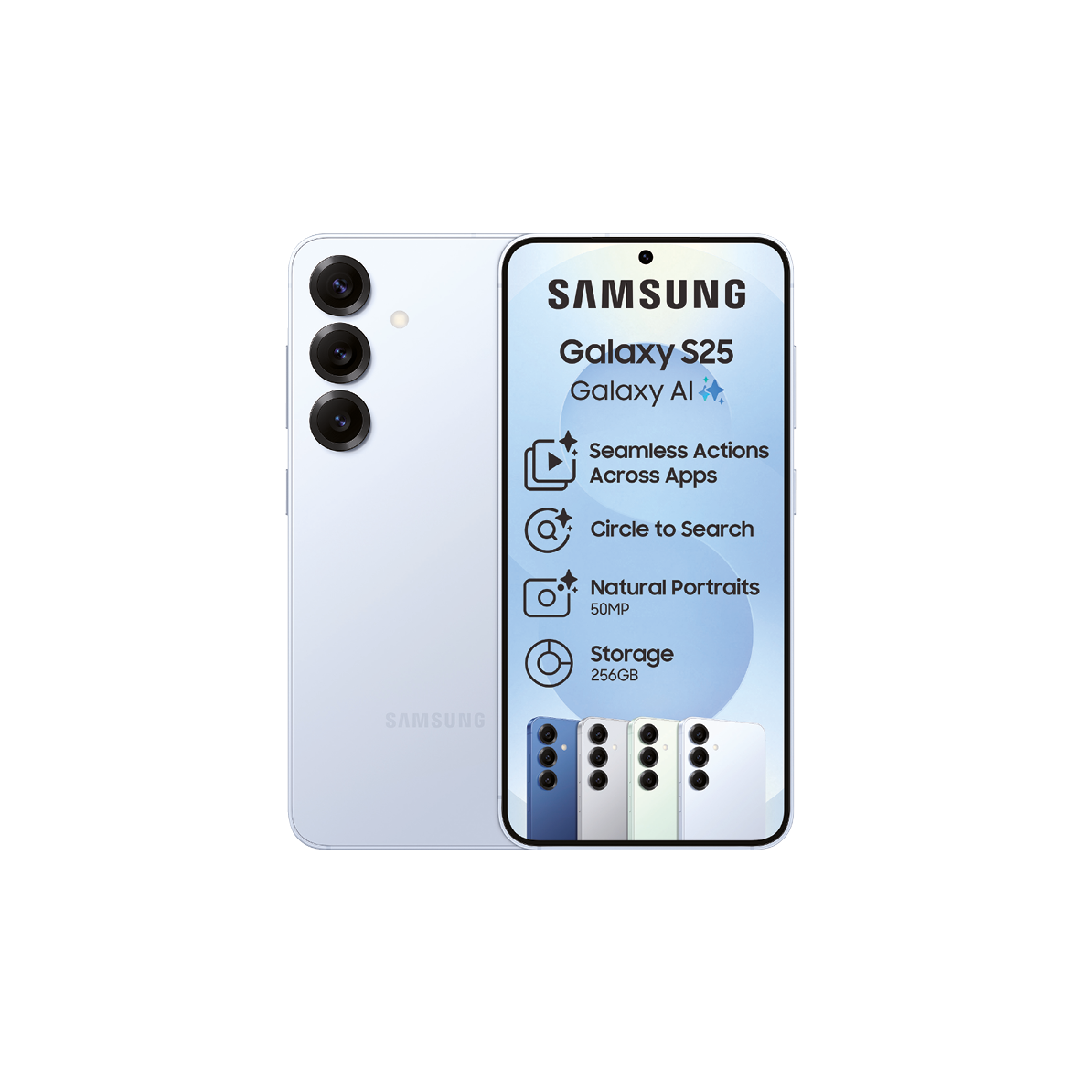 Samsung Galaxy S25 5G 256GB Dual Sim - Icy Blue