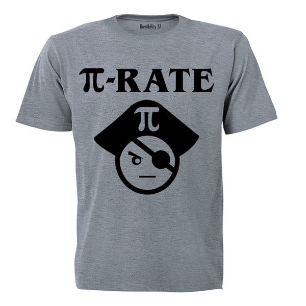 PIE- Rate, Pirate - Mens - T-Shirt - White
